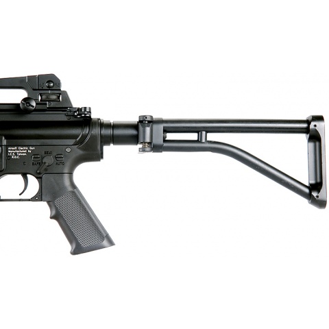 ICS Airsoft M4 AEG w/ RAS Tactical Folding Stock - BLACK