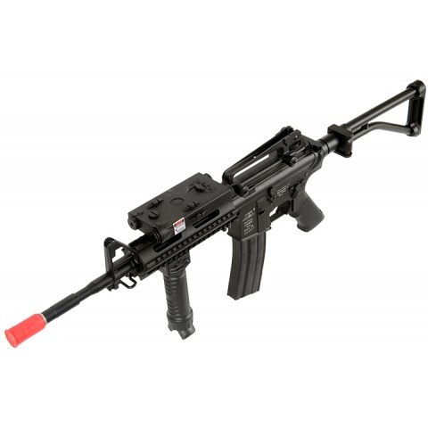 ICS Airsoft M4 AEG w/ RAS Tactical Folding Stock - BLACK
