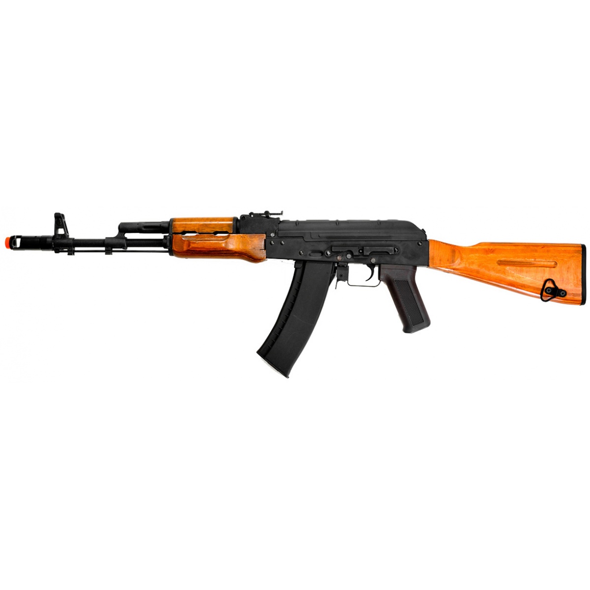 Real Wood AK74S Electric Airsoft Gun Shoot 350400 FPS Full Metal