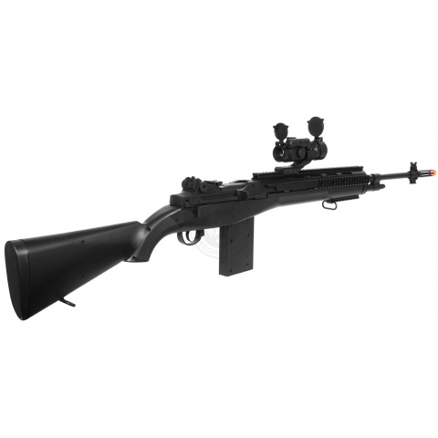 400 FPS AGM Airsoft M14 RIS Spring Sniper Rifle w/ Red Dot