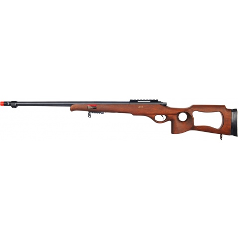 Well Airsoft MB09W Bolt Action Rifle w/ Fluted Barrel - WOOD