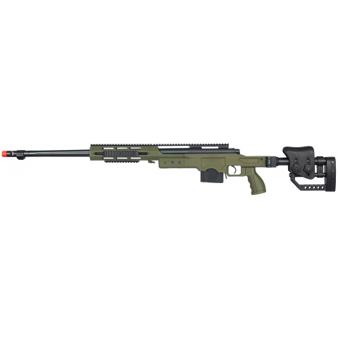 Well Airsoft Bolt Action Rifle w/ Fluted Barrel - OLIVE DRAB GREEN