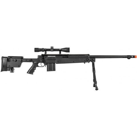 WellFire MB4407 Tri-Rail MK96 Spring Airsoft Sniper Rifle - BLACK