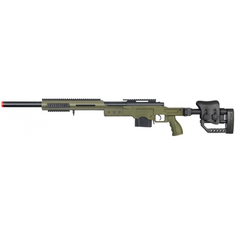 Well Airsoft M24/M28 BOLT Action Rifle w/ Folding Stock - OLIVE DRAB