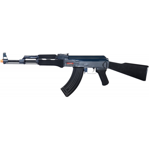 Golden Eagle Airsoft AK47 Airsoft AEG Rifle w/ Full Stock - BLACK/BLUE