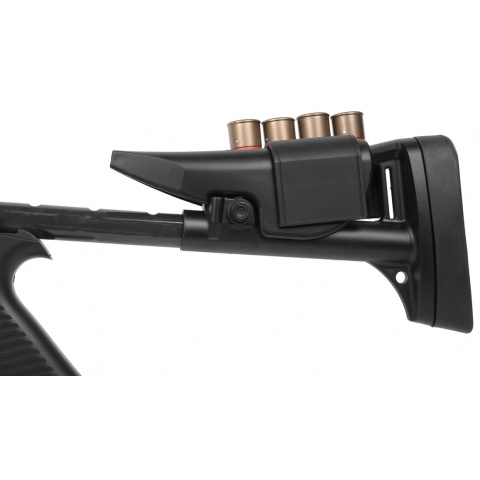 AGM Airsoft M500 Single Shot Pump Action Retractable Stock Shotgun