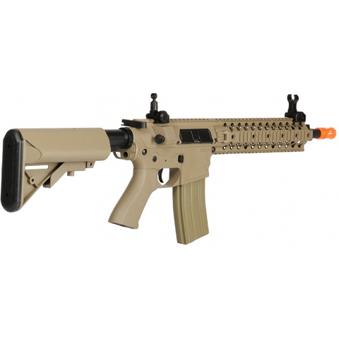 Lancer Tactical M4 RIS EVO LT-12T Metal Gearbox Airsoft AEG Rifle - TAN