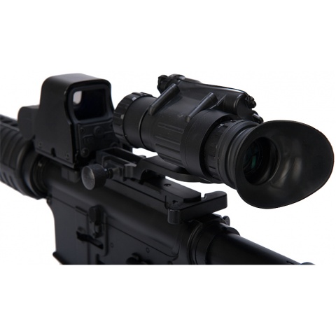 UK Arms Airsoft PVS 14 Scope 3x Magnification w/ Red Laser - BLACK