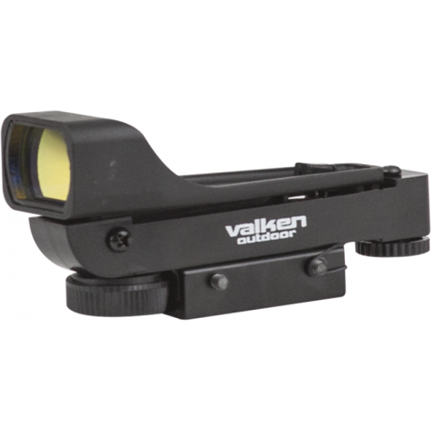 Valken Airsoft V Tactical Molded Red Dot Sight-Dual Mount - BLACK