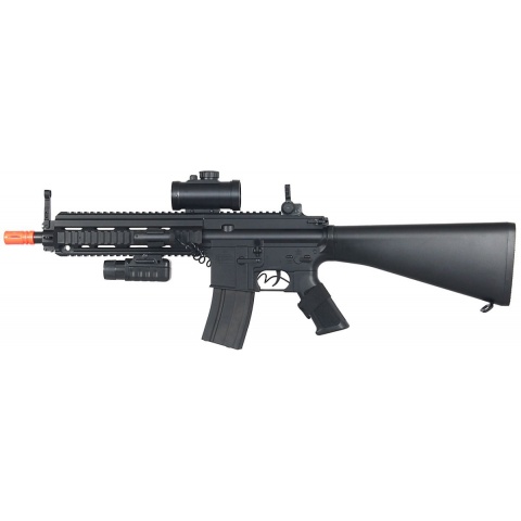Double Eagle MK416 Full Stock ABS Plastic Construction - BLACK