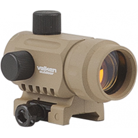Valken Airsoft V Tactical 20mm Reflex Red Dot Sight - TAN