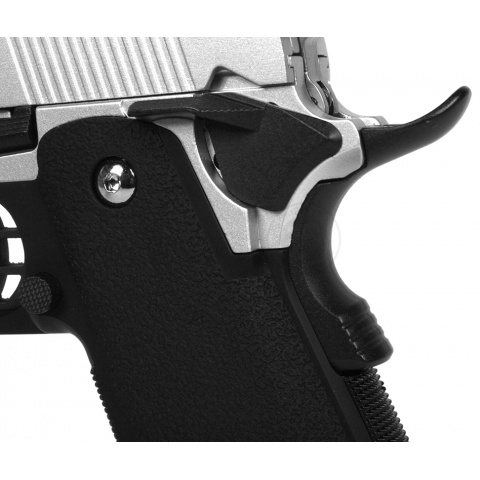 WE Tech Hi-Capa 5.1 Full Metal Gas Blowback Airsoft Pistol - SILVER