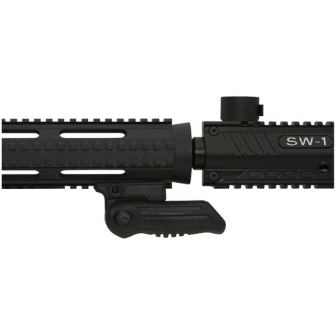 Valken V-TAC SW-1 Marker Accessory Vertical Folding Grip - BLACK