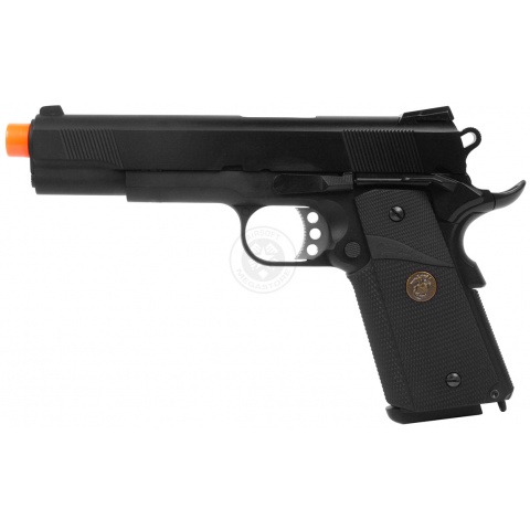 WE Tech M1911 MEU Tanio Koba Airsoft Gas Blowback Pistol - BLACK
