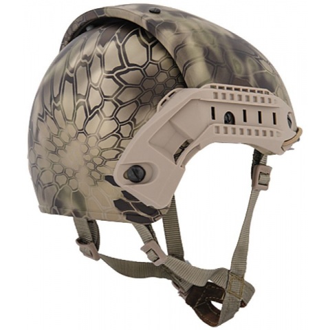 Lancer Tactical Airsoft CP AF Helmet w/ Side Rails - HLD- M/L