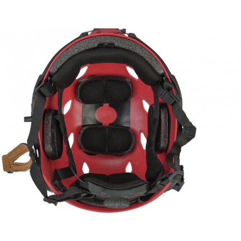 Lancer Tactical ACH Base Jump Helmet - Red - L/XL