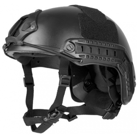 Lancer Tactical MH Type Tactical Airsoft Helmet - M/L - BLACK