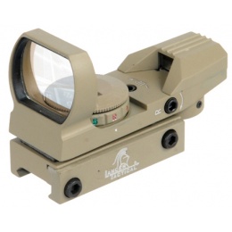 Lancer Tactical CA-401T Red/Green Dot Reflex Sight Tan w/4 - Reticles