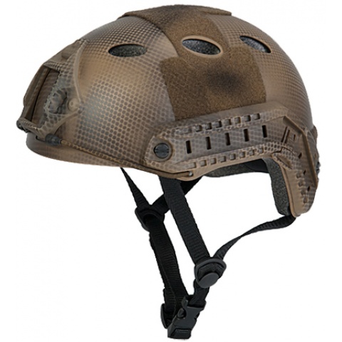 Lancer Tactical Fast PJ Type Tactical Gear Helmet - Custom DE