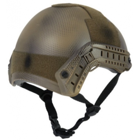 Lancer Tactical Fast Ballistic Type Gear Helmet - CUSTOM DARK EARTH