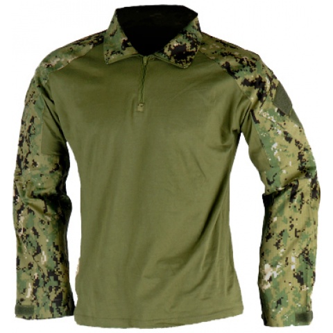 Lancer Tactical GEN2 Tactical Apparel Combat Shirt - Jungle Digital - S
