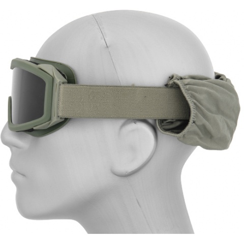 Lancer Tactical Airsoft Goggles  w/ 3 - Lens Kit - OLIVE DRAB GREEN