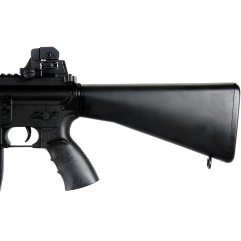 Well Airsoft M4 AEG Carbine Assault Rifle Fixed Stock - BLACK