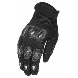 G-Force Airsoft Special Operations Gloves w/ Carbon Knuckles - BLACK