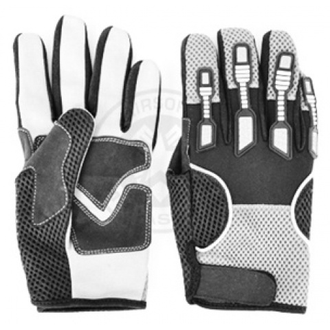 G-Force Airsoft Tactical Large DELTA-SPEC Mesh Hybrid Gloves - BLACK
