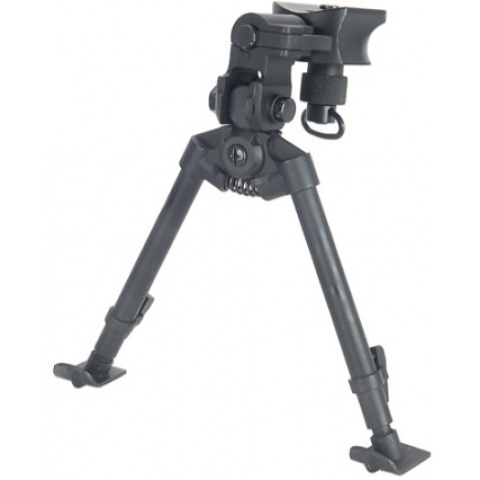 AGM Airsoft Bipod Full Metal Quick Release w/ Universal Sling - BLACK