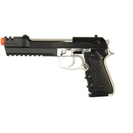 HFC Airsoft Premium Spring Pistol with Accessory RIS - SILVER