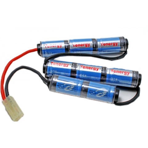 Tenergy Airsoft 9.6V Battery NiMH Special Design Rechargeable - 1600mAh