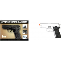 HFC Airsoft Premium Spring Side Arm Pistol - SILVER
