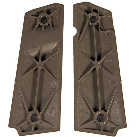 Airsoft M1911 Small Squares Grip Series - DARK EARTH