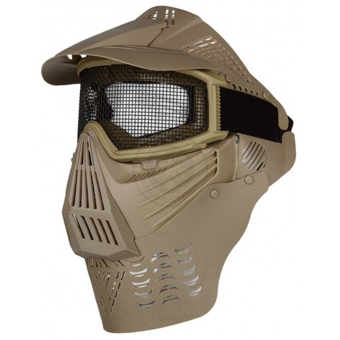 G-Force Complete Protection Wire Mesh Airsoft Face Mask - TAN