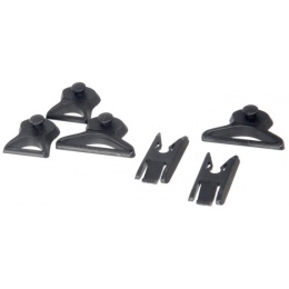Lancer Tactical Airsoft Helmet Goggle Swivel Clips - BLACK