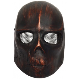 G-Force Airsoft INFERNO Wire Mesh Army Full Face Mask - Red Skull