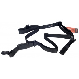 Lancer Tactical Airsoft Quick Detach 3-Point Weapon Sling w/Metal Hook - BLACK