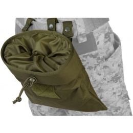 Lancer Tactical Airsoft Large Foldable Mountable Dump Pouch - OLIVE DRAB GREEN