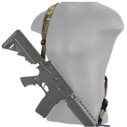 Lancer Tactical Airsoft Quick Detach 2-Point Padded Weapon Sling - CAMO