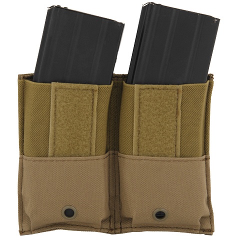 Lancer Tactical Airsoft Dual Inner Vest Magazine Pouches - TAN