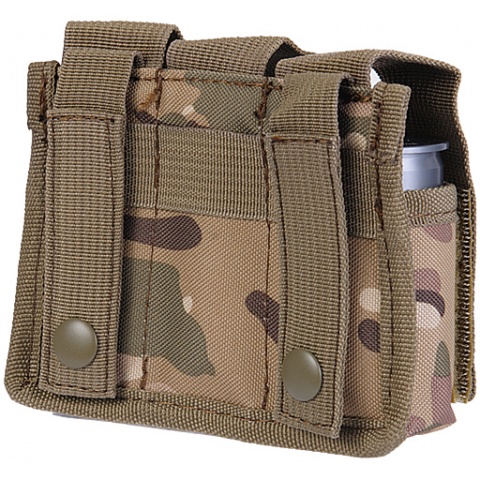 Lancer Tactical Airsoft Triple Grenade Pouch w/ MOLLE Straps -  CAMO