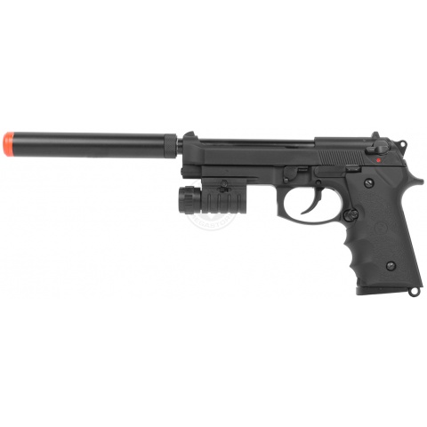 KJW SIG3 M9 SOCOM Gas Blowback Airsoft Pistol w/ Mock Suppressor