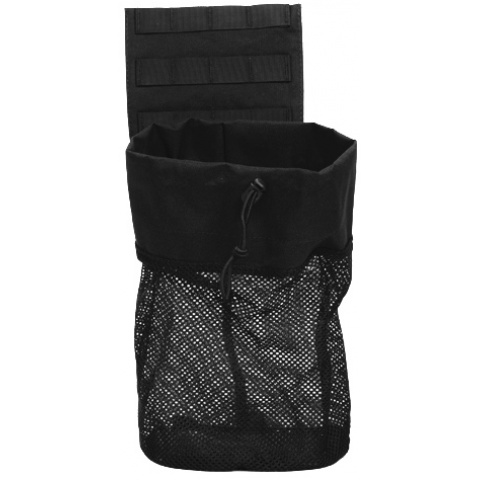 Lancer Tactical Airsoft Fold Away Dump Pouch w/ MOLLE BASE - BLACK