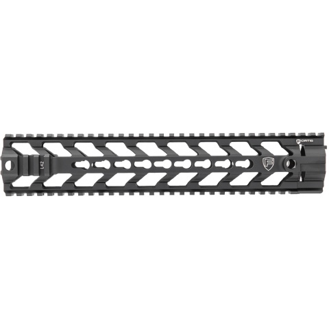 PTS Syndicate Airsoft 12-inch Rail System Free Float Fortis Rev - BLACK