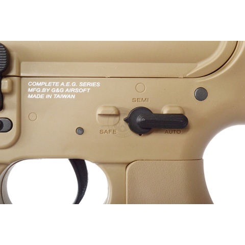 G&G Airsoft Combat Machine M4 Raider AEG Rifle - TAN