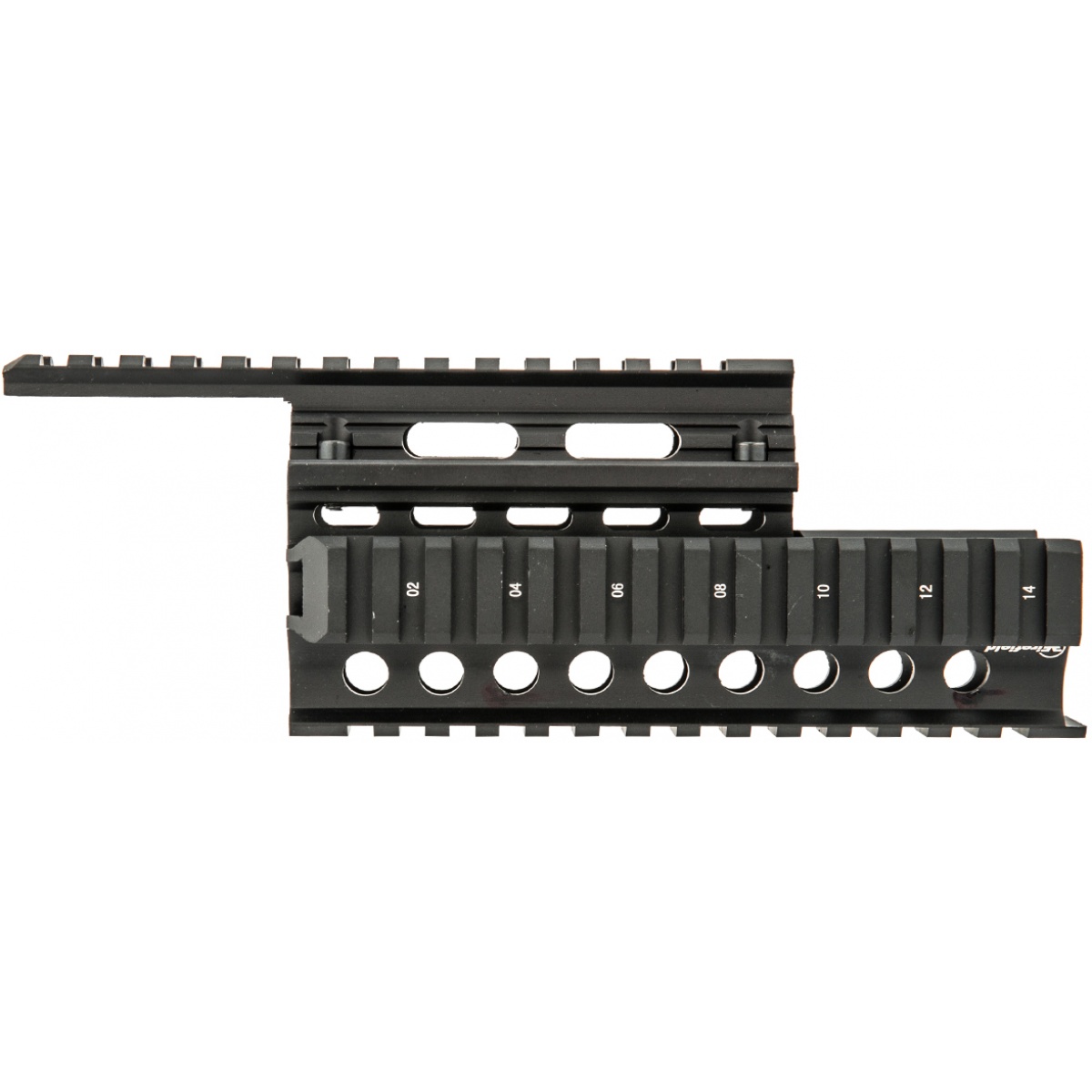 Firefield Aluminum AK Carbine 8.65 Inch Quad Rail BLACK Airsoft