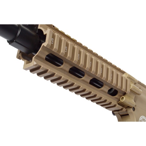 G&G Combat Machine GR16 CQW Rush EBB AEG Airsoft Rifle - Desert TAN