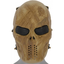 UK Arms Airsoft Villain Full Face Mask - DRIED BONE