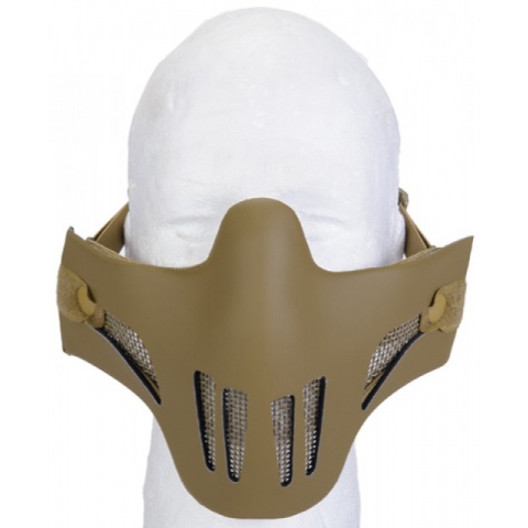 AMA AC-477T Airsoft Polymer Mesh Half Mask - TAN